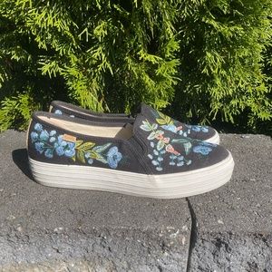 Keds x Rifle Paper Co. Triple Decker Embroidered Herb Garden